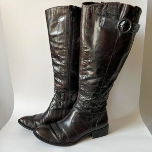 Born Crown Tall Leather Boots Size 7.5
